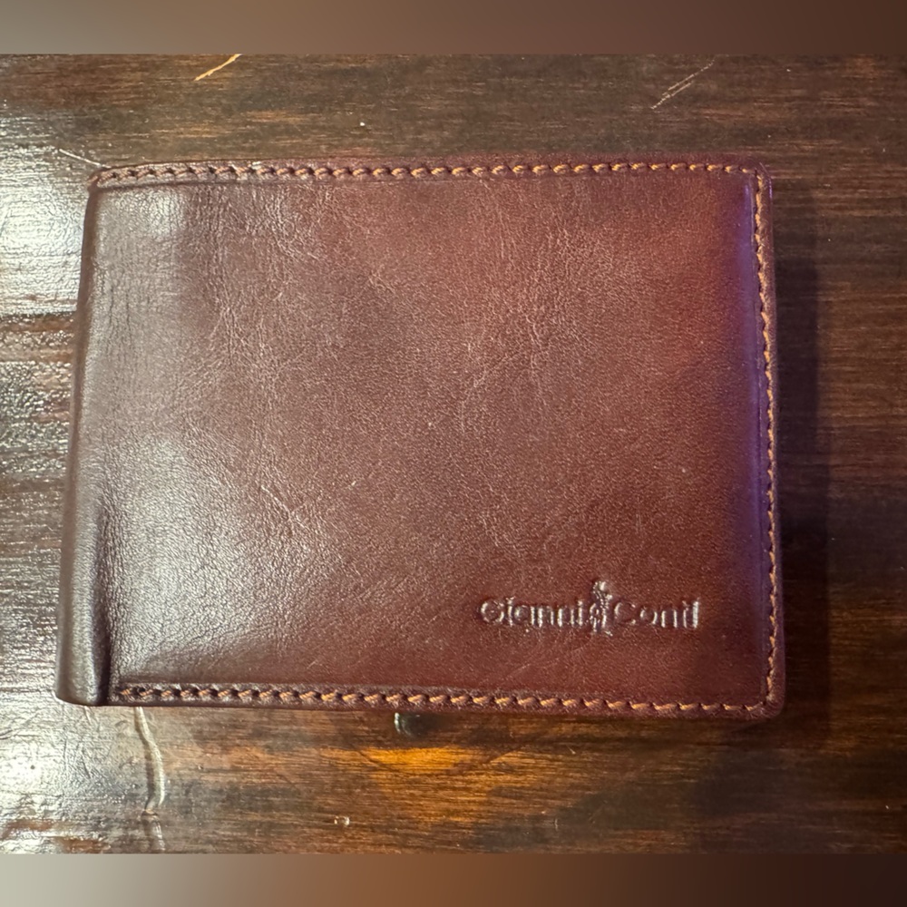 Genuine Leather Brown Wallet by Gianni conti